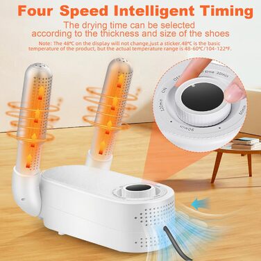 Електрична сушарка для взуття NZQXJXZ з таймером, складана, для рукавичок, антибактеріальна (EU-штекер)