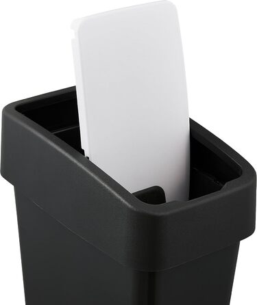 Преміум відро для сміття Keepkeeper з кришкою-відкидним механізмом, Soft Touch, 10 л, Magne, графітово-сірий колір