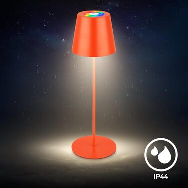 LED настільна лампа BRILONER бездротова з торшером, диммуванням, регулюванням висоти, 36x10,5 см, RGB + тепле світло
