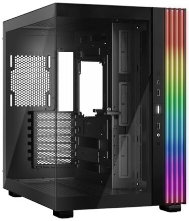 Корпус ПК be quiet! Light Base 600 DX Black: Панорамний вигляд, Show Case, Dual Chamber, ARGB LED, гнучкий монтаж