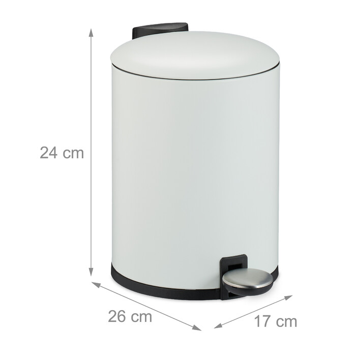 Relaxdays 3-Liter Soft-Close Waste Bin