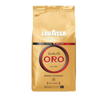 Кава в зернах Lavazza Qualità Oro, 100% арабіка, середній обсмаження, фруктово-квіткові нотки, для еспресо, 1 кг (набір 4 упаковки)