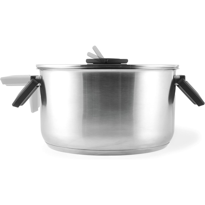 Пароварка Salter Timeless 3-рівнева – 18 см, з нержавіючої сталі, з ручками та скляною кришкою, антипригарне покриття, для індукційних плит