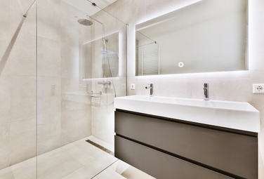 Настінне дзеркало JM-Glass з LED-підсвіткою, прямокутне, 800x600 мм, IP65