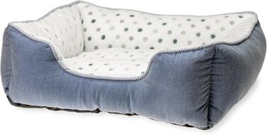 Ліжко для котів Karlie Katzenbett Dot сіро-блакитне, розмір L (47x39 см)