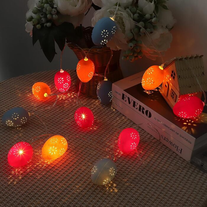 Ланцюжок прикрас з LED-кулями, 23м, 200 LED, для дому та вулиці, 8 режимів, функція пам'яті, з вилкою, для святкування (тепле світло)