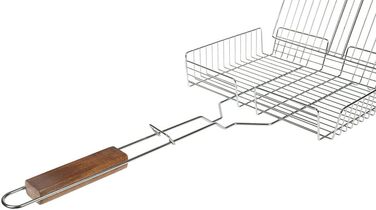 Grillroste I LOVE BBQ для гриля та смокера: регульований, 31x23 см, хром сталь