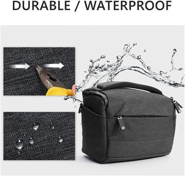Водонепроникна сумка для камери G-raphy для DSLR (Чорний)