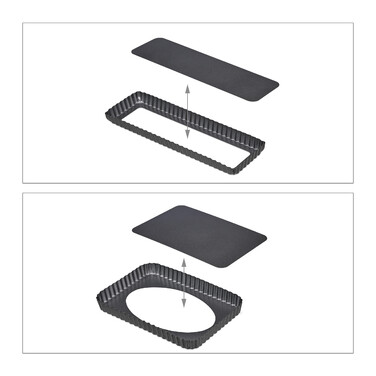 Relaxdays 2-Piece Lift-Top Tart Dish Set