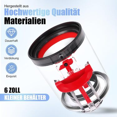 Dyson V10 Dustbin Compatible with Fluffy V10 - Replacement Part 969509-02 with HEPA Filter