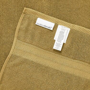 Amrapur Overseas | Trefoil Filigree 6-Piece Reversible Dyed Jacquard Towel Set (Gold) Standard Gold