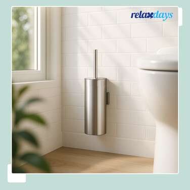 Relaxdays Toilet Brush with Wall Holder