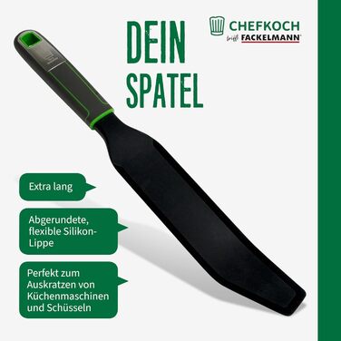 Міксер ручний Fackelmann Chefkoch з ергономічною ручкою Soft-Touch, нержавіюча сталь, стійкий до 220°C, для збивання вершків та іншого