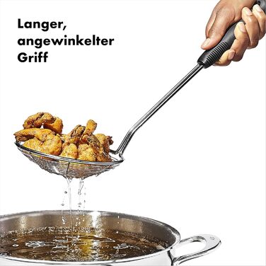 Кухонна шумівка OXO Good Grips з металу, для зціджування та знімання піни