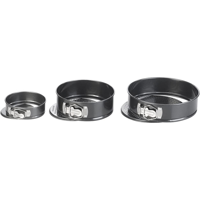 Набір форм для випічки Rosenstein & Söhne (3 шт.) з антипригарним покриттям, діаметр 12/17/21 см. Форми для тортів, набір круглих форм для випічки, ідеально для дня народження