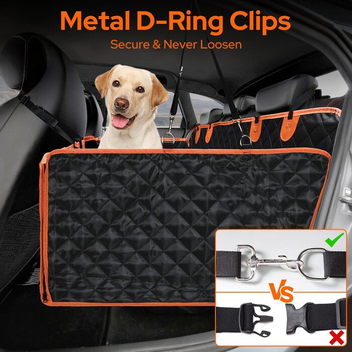 Водонепроникний килимок для собак у багажник авто, універсальний, з металевим кліпом