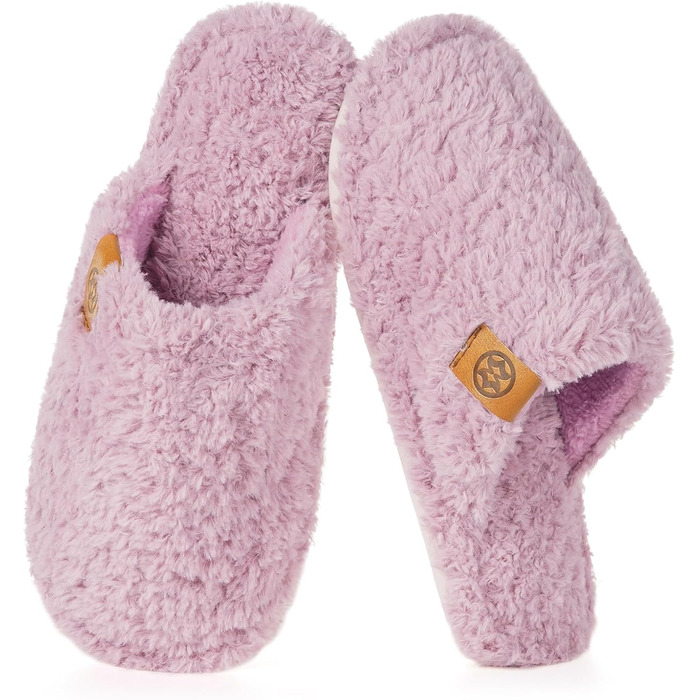Домашні тапочки Dokela для жінок та чоловіків: м'які, з меморі-піною, з штучного хутра, антиковзкі, 38/39 EU, фіолетовий