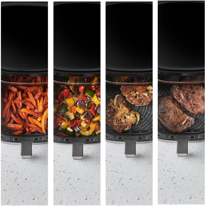 Russell Hobbs Rapid Air Fryer 4.3L - Quiet & Compact Air Fryer with 9 Programs, Touchscreen, Grill, Bake & Fry