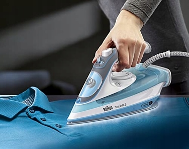 Парова праска BRAUN TexStyle 5 2600W Freeglide 3D, синя