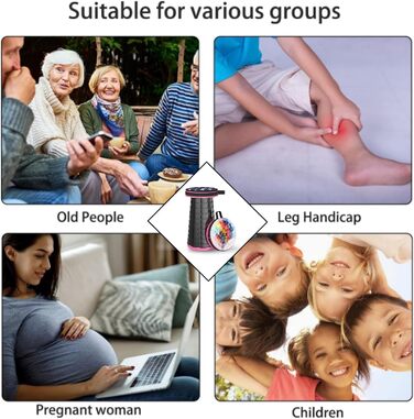 Складний стільчик Alevmoom 2024 з подушкою, для кемпінгу, подорожей, риболовлі. Міцний, витримує до 200 кг, телескопічний, регульований.