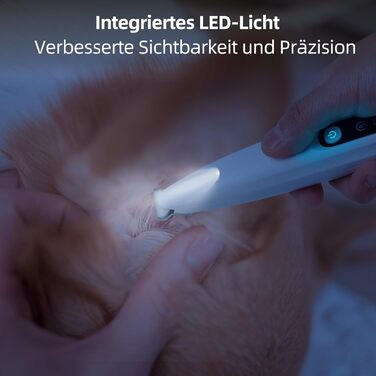 Триммер для собак ALL FOR PAWS з LED-підсвічуванням – 18 мм, тихий (35 дБ), водонепроникний (IPX4), USB, для догляду за лапами, вухами, обличчям та спиною