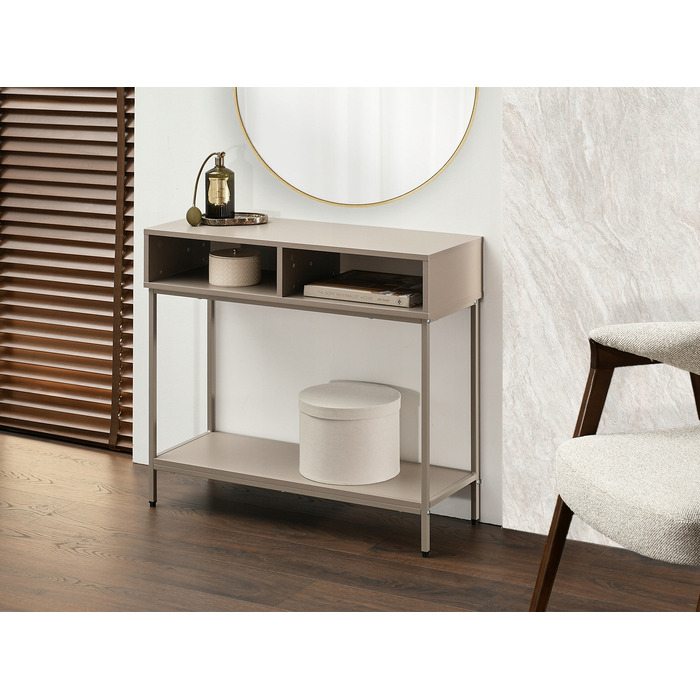 Консольний столик Mebel-Partner, бежевий матовий, 80 x 75 x 30 см