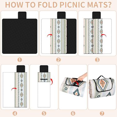 GLOSKIN Плівка для пікніка, 200x200 см, піскостійка, для пляжу, кемпінгу, відпочинку на природі