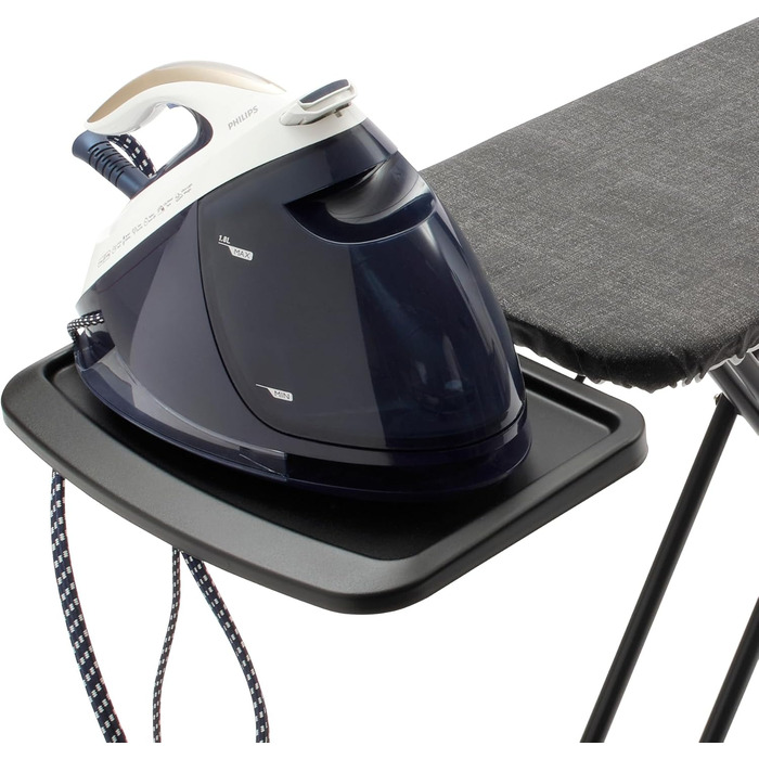 Прасувальна дошка Brabantia Jeansschwarz 124 x 45 см з підставкою для станції пари