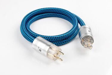 HiFi мережевий кабель Boaacoustic BB-007, аудіофільний High-End кабель живлення Schuko (EU), 2м для підсилювача, DVD, декодера та сабвуфера