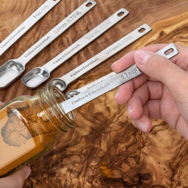 Набір мірних стаканів і ложок Hudson Essentials з нержавіючої сталі, 14 предметів