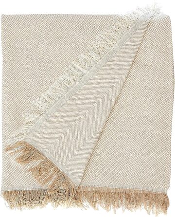 Daybed Cover - Living Room Blanket made of Cotton, Practical Throw as a Sofa Blanket or Couch Blanket - Bed Throw Blanket - High-Quality Bedspread in Beige, 180 x 260 cm