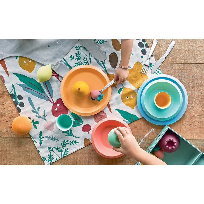 Дитячий столовий набір Alessi Giro Kids UNS06S3 з нержавіючої сталі 18/10 (вилка, ніж, ложка), сірий