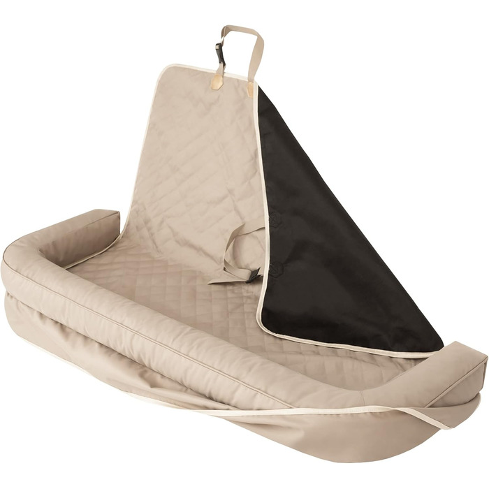 Автоматик для собак та котів: підстилка на заднє сидіння, переноска, корзина, шлейка, ліжко, корзинка, бежевий Оксфорд, 133 x 45 см