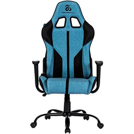 Ігрове крісло Newskill Horus Zephyr, ергономічне, тканинне, нахил 180°, 9 кольорів, синє