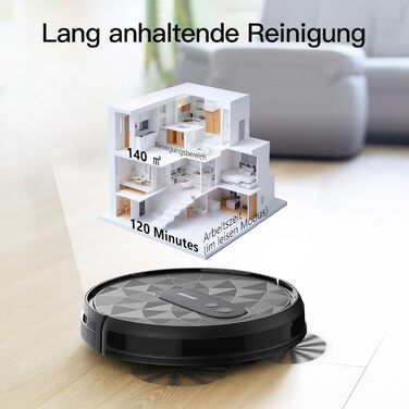 Робот-пилосос AIRROBO P20: потужний, самостійно заряджається, з Wi-Fi, для килимів, твердих поверхонь та шерсті тварин