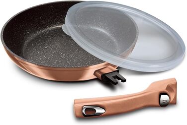 Набір сковорідок Berlinger Haus Metallic Line Rose Gold Edition (5 шт.) з знімним ручками