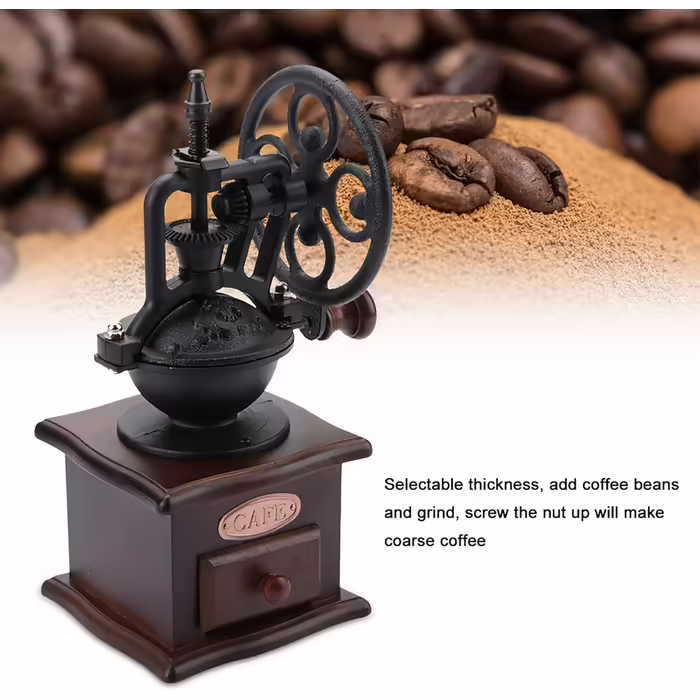 Retro Manual Coffee Grinder Hand Sharpener Hand Crank Coffee Mill Home Grinding Machine