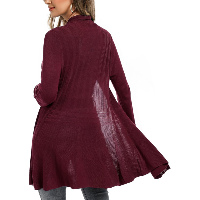 Жіноча кофта-кардиган iClosam з довгим рукавом, легка літня куртка, вільний крій (XXL, A-winerot)