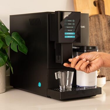 Кавомашина Cecotec Cremmaet Compactccino 1350 Вт, 19 бар, з автоматичним очищенням, вбудованим млином і Thermoblock, чорна