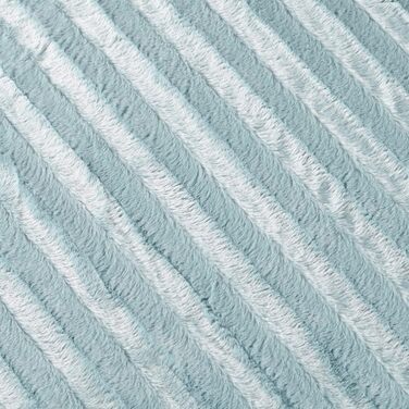 Плед Madison Park Duke Luxury: м'який, пухнастий, з довгого хутра, 50x60 см, блакитний