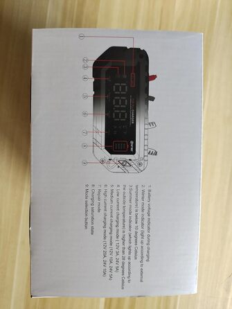 Автоматичний зарядний пристрій HTRC 12V/24V 20A для автомобільних акумуляторів, LiFePO4, літієвих та свинцево-кислотних батарей (AGM, GEL, MF, EFB, SLA, VRLA, Wet), для авто, мотоцикла, човна, газонокосарки, P20PRO