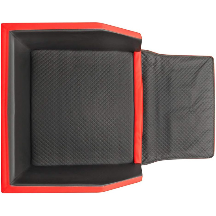 Преміум ліжко для собак Mayaadi-Home - 100 x 70 x 38 см | З захисною накидкою, з штучної шкіри | Автомобільне ліжко для собак, ліжко в багажник | Чорно-біле Travel Duo, розмір M