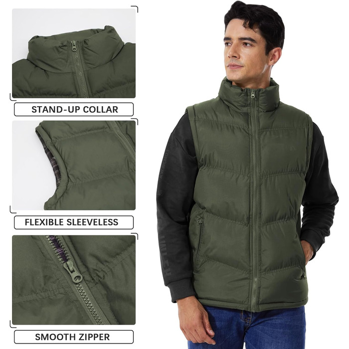 Стьобана жилетка Weste Military Green 3XL - спортивна жилетка для активного відпочинку