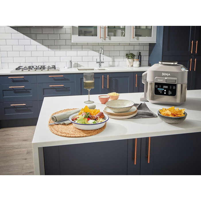 Мультиварка Ninja Speedi 5.7L 10-в-1: мультикокція, фритюрниця, гриль, випічка, Stone Gold ON500EUSTGD