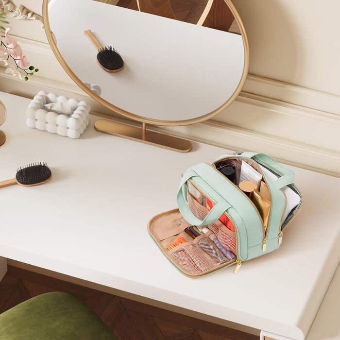 Валіза-органайзер для подорожей Lifewit 5L, водонепроникний, з відділенням для мокрого одягу, для косметики та туалетних аксесуарів (М'ятний, ML)