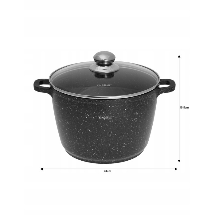 Каструля традиційна Kinghoff Marble, 6,2 л