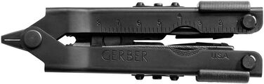 Мультитул Gerber MP600 Full-Size, 14 функцій, чорний, нейлоновий чохол, одноручне відкривання