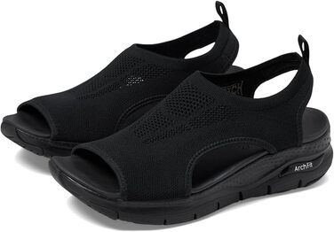 Skechers Arch Fit City Catch - жіночі сандалі, чорні, 40 EU, з підтримкою стопи