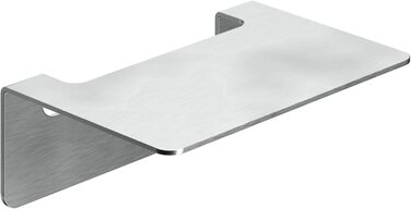 WEISSENSTEIN Badablage without Drilling from Stainless Steel - Self-adhesive Shelf for the Bathroom - 14 x 9.5 x 5 cm
