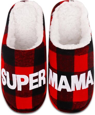 Тапочки жіночі зимові подарунок для жінок, теплі, м'які, з плюшу, антиковзкі, кумедні (40/41 EU, багато кольорів, Найкраща Мама)